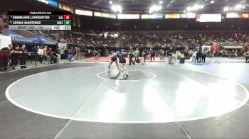 130 lbs 7th Place Match - Leona Martinez, Central Catholic vs Emmeline Livingston, LaGrande