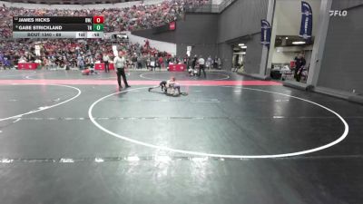 69 lbs Cons. Round 2 - Gabe Strickland, Team Nazar vs James Hicks, Demons WC (Burlington)
