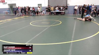 144 lbs Cons. Round 2 - Zackary Kemp, Soldotna Whalers Wrestling Club vs Eliot Klinger, Juneau Youth Wrestling Club Inc.