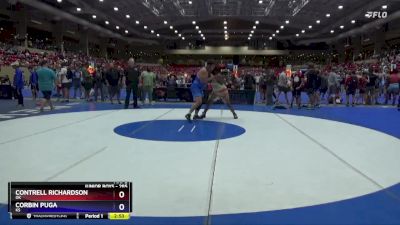 285 lbs Champ. Round 1 - Contrell Richardson, OK vs Corbin Puga, KS