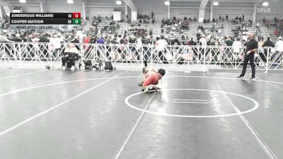 120 lbs Consi Of 32 #2 - Jonderious Williams, GA vs Cooper Mathon, NC