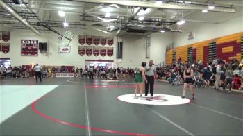 127 lbs Cons. Round 3 - Zoey Yoran, Langley vs Olivia Adams, Deep Creek