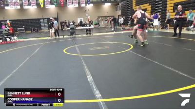 215 lbs Cons. Round 2 - Cooper Hanasz, Iowa vs Bennett Lund, Iowa