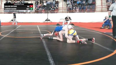 105_B lbs Round Of 64 - Kallen Snyder, Indiana vs Landon Baker, Wattsburg