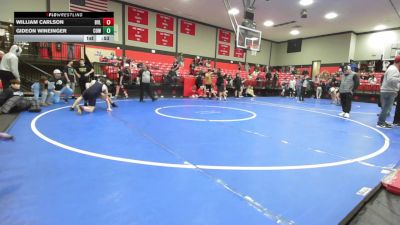 155 lbs Consi Of 4 - William Carlson, Bartlesville vs Gideon Wineinger, Coweta