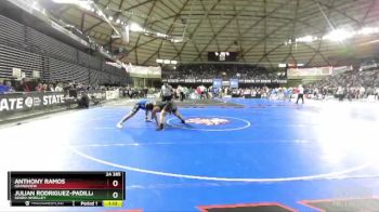 2A 285 lbs Quarterfinal - Anthony Ramos, Grandview vs Julian Rodriguez-Padilla, Sedro-Woolley