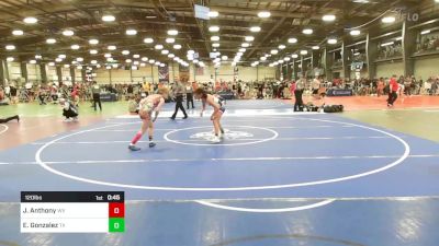 120 lbs Consi Of 16 #2 - Justice Anthony, WV vs Emilie Gonzalez, TX