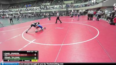 105 lbs Quarterfinal - Chael Johnson, New Ulm Rolling Thunder Wrestling Club vs Daniel Tallman, Chippewa Elite Wrestling