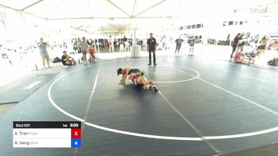 120 lbs Consi Of 4 - Ayden Tran, Pounders WC vs Aden Vang, Mira Mesa HS Wrestling