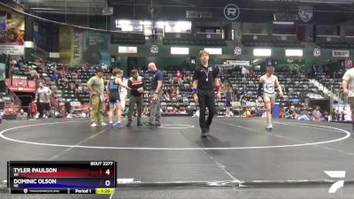 119 lbs Semifinal - Tyler Paulson, WI vs Dominic Olson, NE