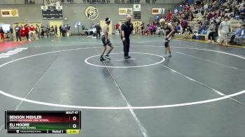 130 lbs Quarterfinal - ELI MOORE, Chugiak High School vs Benson Mishler, South Anchorage High School