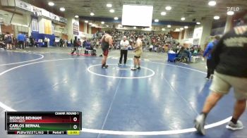 285 lbs Champ. Round 1 - Carlos Bernal, Hesperia vs Bedros Behnam, Clovis West