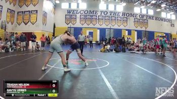 220 lbs Round 4 (8 Team) - Teagan Nelson, Team Barracuda vs Gavyn Uribes, Altamonte WC