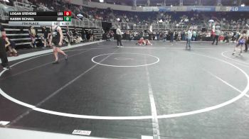 130 lbs 7th Place - Logan Stevens, Lafayette Scrappers WC vs Kasen Schall, Arkansas Elite