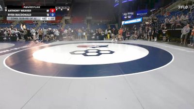 165 lbs Cons. Sub-rd Of 32 - Anthony Weaver, NY vs Ryen Macdonald, VA