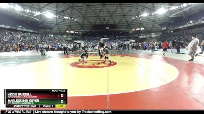 143 lbs Champ. Round 1 - Addie Russell, Ascend Wrestling Academy vs HarleQuinn Geyer, NW Spartans Wrestling