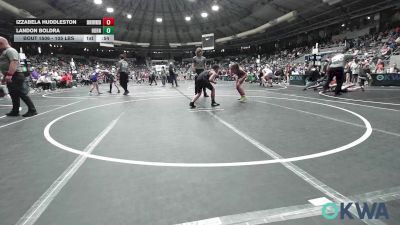 105 lbs Round Of 16 - Izzabela Huddleston, Skiatook Youth Wrestling vs Landon Boldra, Hornet Wrestling Club