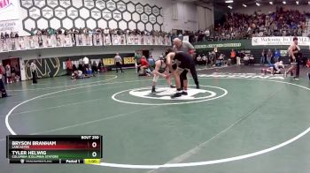 138 lbs Cons. Round 2 - Bryson Branham, Lancaster vs Tyler Helwig, Columbia (Columbia Station)