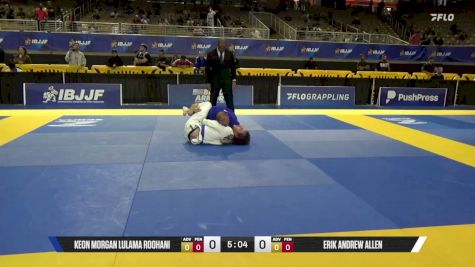 Erik Andrew Allen vs Keon Morgan Lulama Roohani 2026 Pan Jiu Jitsu IBJJF Championship