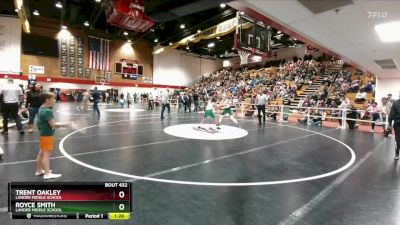 110 lbs Cons. Semi - Royce Smith, Lander Middle School vs Trent Oakley, Lander Middle School