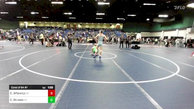 132 lbs Consi Of 64 #1 - Ethan Aftewicz, PA vs Caden Bruseo, NH