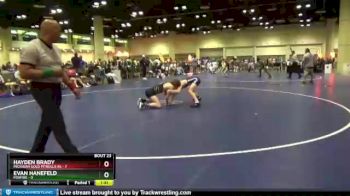 120 lbs Round 6 (8 Team) - Evan Hanefeld, Foxfire vs Hayden Brady, Michigan Gold Pitbulls AS
