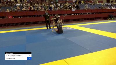 LEANDRO MANHAES PAES vs ISAAC GREELEY 2023 Pan IBJJF Jiu-Jitsu No-Gi Championship
