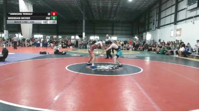 120 lbs Champ. Round 2 - Brendan McKee, Iron Forge Wrestling Club vs Emmons Tewalt, Hanover Hawkeye