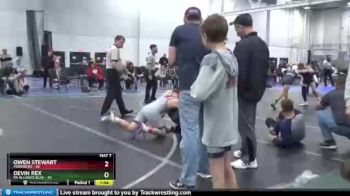 130 lbs Round 3 (8 Team) - Devin Rex, PA Alliance Blue vs Owen Stewart, Mavericks