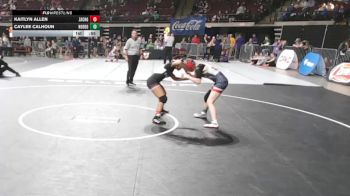 G 120 lbs Cons. Round 2 - Caylee Calhoun, North DeSoto Girls vs Kaitlyn Allen, Zachary Girls