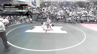 6A 126 lbs Champ. Round 1 - Samuel Moody, Riverton vs Ashton Robertson, American Fork