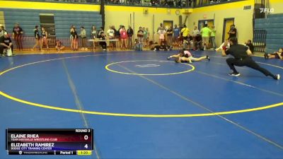 127 lbs Round 1 - Scarlett Yeager, Maize Wrestling Club vs Julianna Plank, Team Of Hard Knox