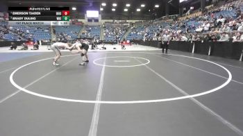 150 lbs 1st Place Match - Emerson Tjaden, DeSoto HS vs Brady Duling, Wichita-Bishop Carrol