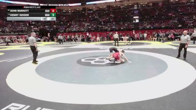 113 lbs Cons. Sub-quarters - John Burkett, Beaver vs Henry Geiger, Granville