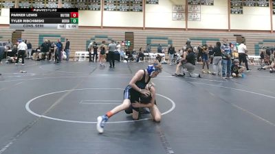 76 lbs Cons. Semi - Tyler Ribchimski, All I See Is Gold Academy vs Parker Lewis, Henlopen Hammers / Team Blue He