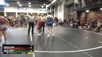 142 lbs Round 4 (6 Team) - Hadyn Stine, SOTM Pink vs Faith James, Missouri Black