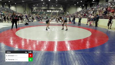 110 lbs Rr Rnd 5 - Danyah Ahmed, GB Wolfpack Wrestling Club vs Katherine Panone, Level Up Wrestling Center