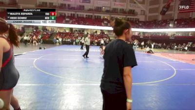 120 lbs Champ. Round 1 - Heidi Gomez, Meridian vs Maleya Esparza, Fruitland