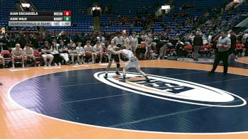 132 lbs Quarterfinals (8 Team) - Jude Wild, Mahomet (M.-Seymour) vs Juan Escanuela, Wheeling