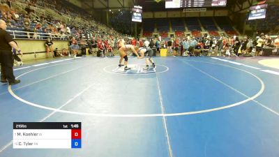 215 lbs Rnd Of 16 - Mason Koehler, IA vs Caleb Tyler, PA