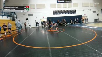 115 lbs Quarterfinal - Kendall Matthews, Powell Middle School vs Braxton Layne, Lovell Middle School