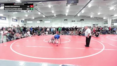 126 lbs Quarterfinal - Kaden Holtzapple, Pit Crew-MS vs Isaiah Klaffer-Jerke, Metro All-Stars-MS