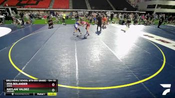 104-115 lbs Quarterfinal - Naylani Valdez, Arizona vs Mya Bolander, Idaho