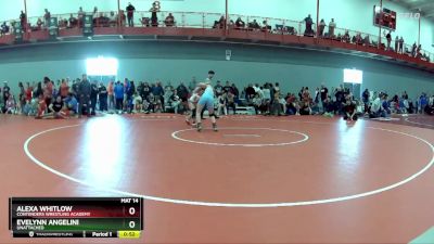 109 lbs Quarterfinal - Alexa Whitlow, Contenders Wrestling Academy vs Evelynn Angelini, Unattached