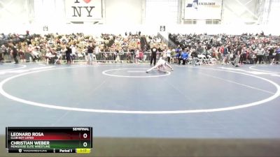 85 lbs Semifinal - Christian Weber, Mongoose Elite Wrestling vs Leonard Rosa, Club Not Listed