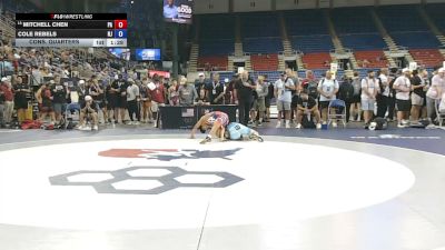 132 lbs Cons. Quarters - Mitchell Chen, Pennsylvania vs Cole Rebels, New Jersey