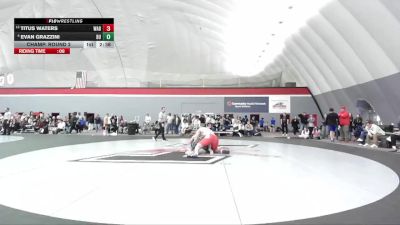 285 lbs Champ. Round 2 - Titus Waters, Wabash vs Evan Grazzini, Bellarmine