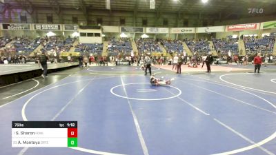 75 lbs Round Of 16 - Stockton Sharon, Fowler vs Alex Montoya, Ortega Middle School