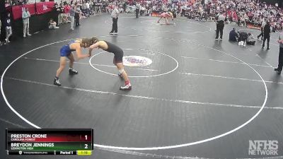 5A 144 lbs Semifinal - Breydon Jennings, Lexington High vs Preston Crone, Carolina Forest