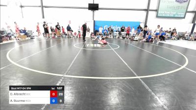 50 kg Rr Rnd 4 - Dilynn Albrecht, Badger Girls Elite vs Anna Buurma, Michigan Rev Girls Blue